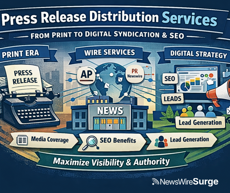 History of press release distribution services from print to digital