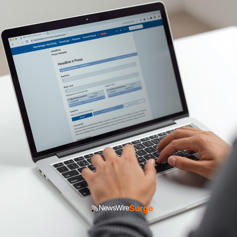 Step by step submission walkthrough — how to distribute a press release online through NewswireSurge