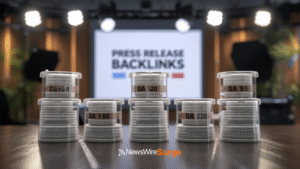 Press release backlinks DA 90 plus editorial links from AP News Yahoo Finance and Bloomberg for SEO 2026 D