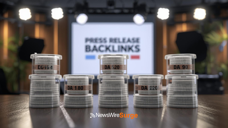 Press release backlinks DA 90 plus editorial links from AP News Yahoo Finance and Bloomberg for SEO 2026 D