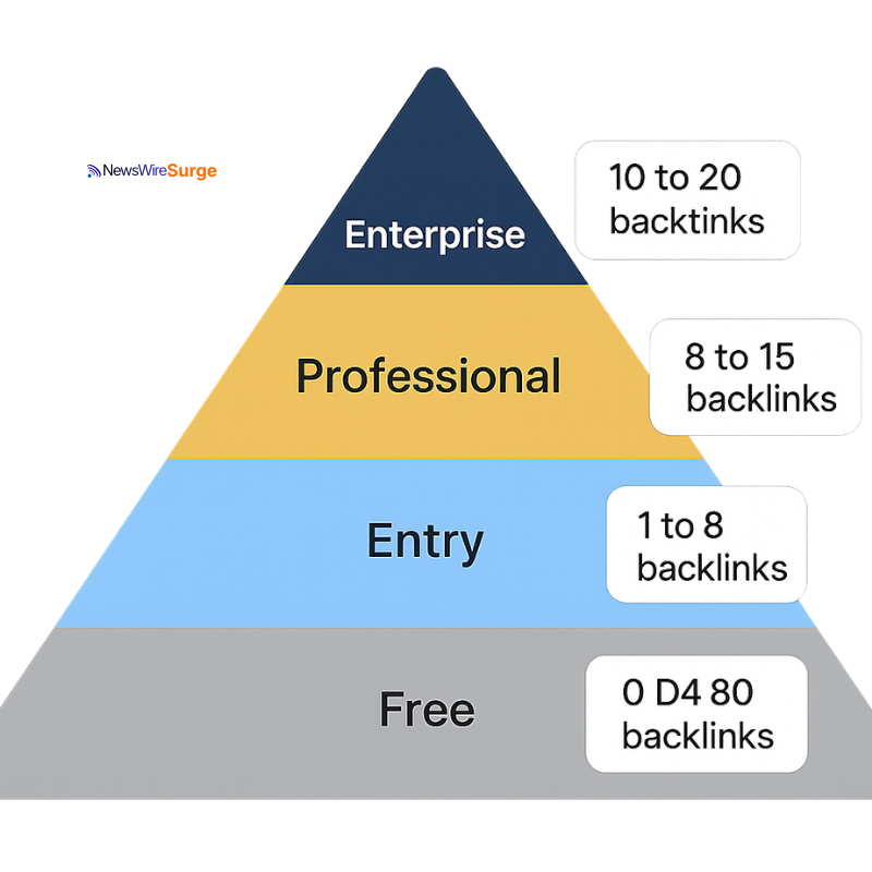 Press release distribution pricing tiers explained 2026, free entry professional and enterprise compared