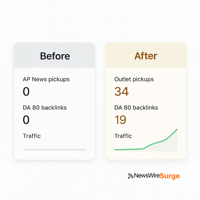 Real result switching to the best press release distribution platform Seattle ecommerce company case study